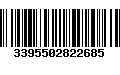 Código de Barras 3395502822685