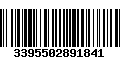 Código de Barras 3395502891841