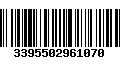 Código de Barras 3395502961070