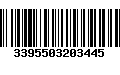 Código de Barras 3395503203445