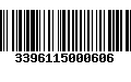 Código de Barras 3396115000606