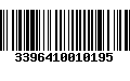 Código de Barras 3396410010195