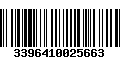 Código de Barras 3396410025663