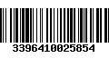 Código de Barras 3396410025854