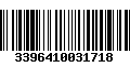 Código de Barras 3396410031718