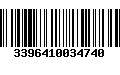 Código de Barras 3396410034740