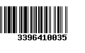 Código de Barras 3396410035