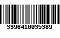 Código de Barras 3396410035389