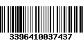 Código de Barras 3396410037437