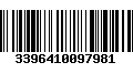 Código de Barras 3396410097981