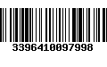 Código de Barras 3396410097998