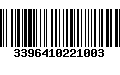 Código de Barras 3396410221003