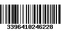 Código de Barras 3396410246228