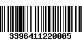 Código de Barras 3396411220005