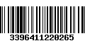 Código de Barras 3396411220265