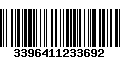 Código de Barras 3396411233692