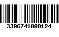 Código de Barras 3396741000124