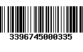 Código de Barras 3396745000335