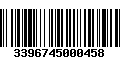 Código de Barras 3396745000458