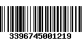 Código de Barras 3396745001219