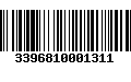 Código de Barras 3396810001311