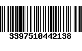 Código de Barras 3397510442138