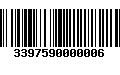 Código de Barras 3397590000006