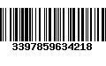 Código de Barras 3397859634218