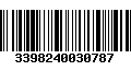 Código de Barras 3398240030787