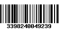 Código de Barras 3398240049239