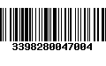 Código de Barras 3398280047004