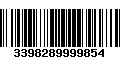 Código de Barras 3398289999854