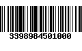 Código de Barras 3398984501000