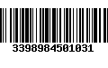 Código de Barras 3398984501031