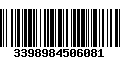 Código de Barras 3398984506081