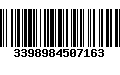 Código de Barras 3398984507163