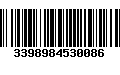 Código de Barras 3398984530086