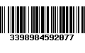 Código de Barras 3398984592077