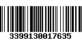 Código de Barras 3399130017635