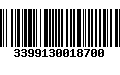 Código de Barras 3399130018700