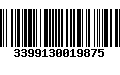 Código de Barras 3399130019875