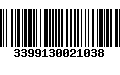 Código de Barras 3399130021038