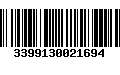 Código de Barras 3399130021694