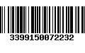 Código de Barras 3399150072232