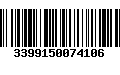 Código de Barras 3399150074106