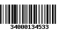 Código de Barras 34000134533