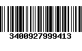 Código de Barras 3400927999413