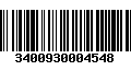 Código de Barras 3400930004548