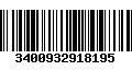 Código de Barras 3400932918195