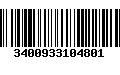 Código de Barras 3400933104801